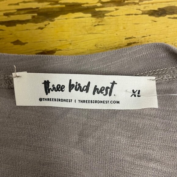 Three Bird Nest Long Duster Cardigan Sz XL Pockets Boho Minimalist Layering - Picture 4 of 6